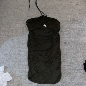 Green brand new cute tight cut out dress